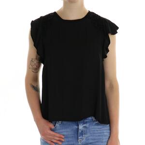 TOP IN VISCOSA NERO